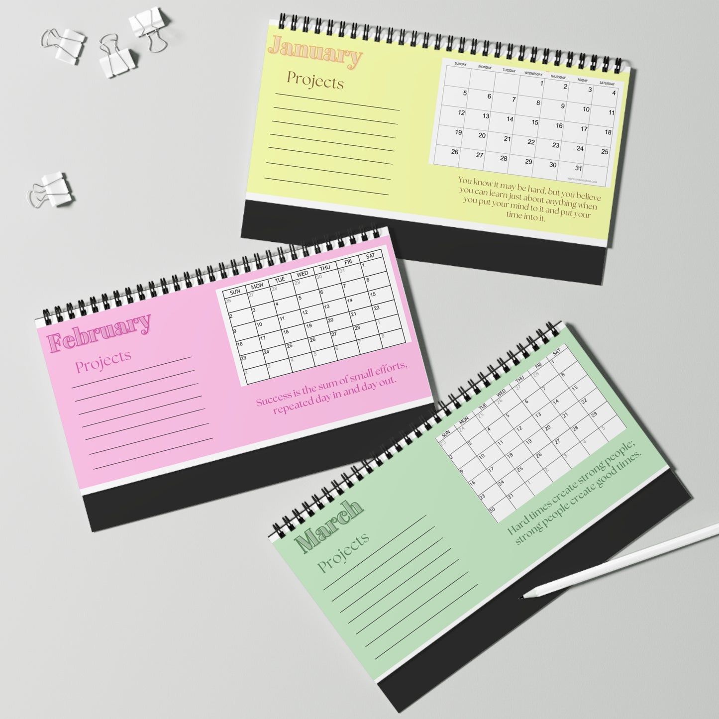 2025 Calendar for Aspiring Artists
