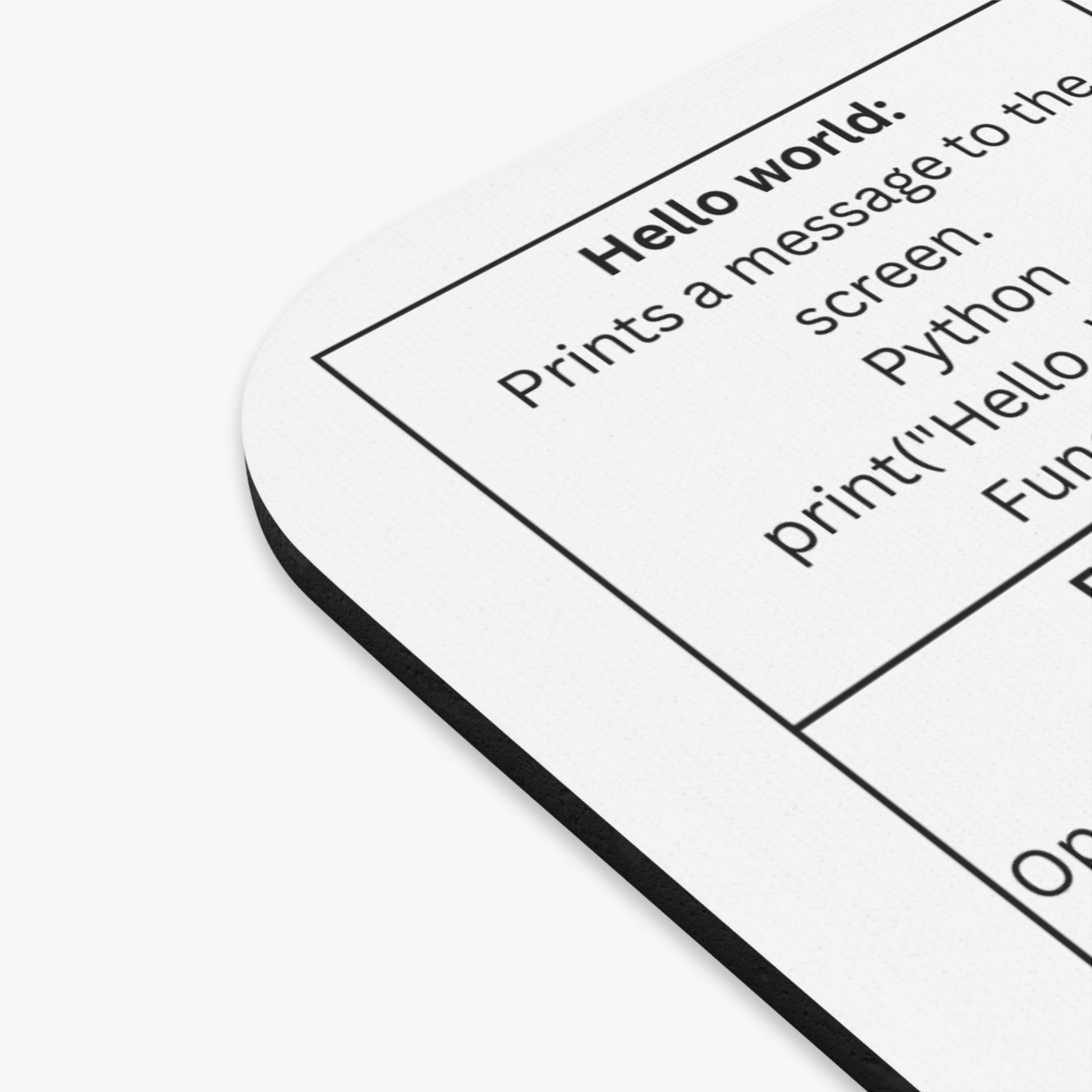 Python Beginner Mouse Pad