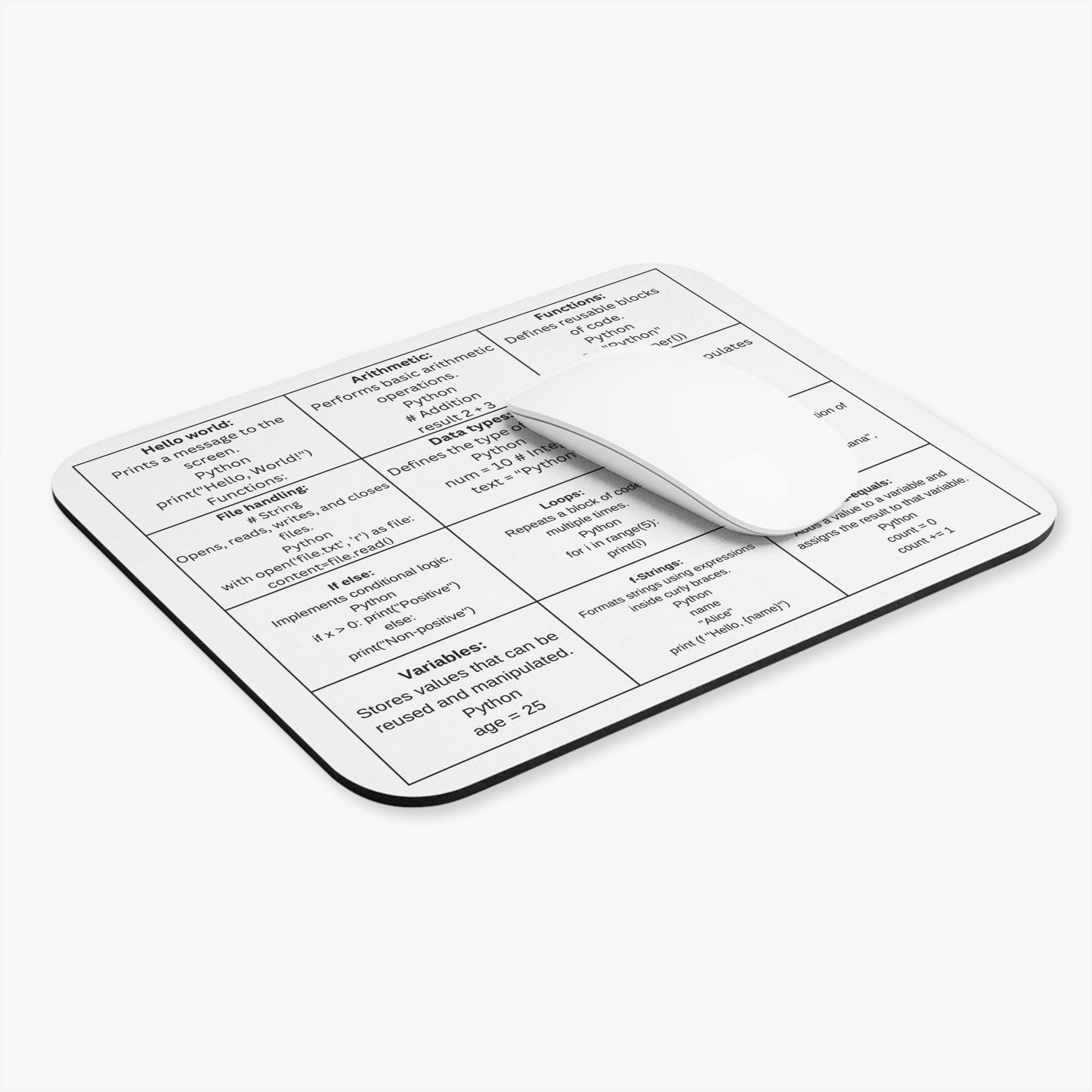 Python Beginner Mouse Pad