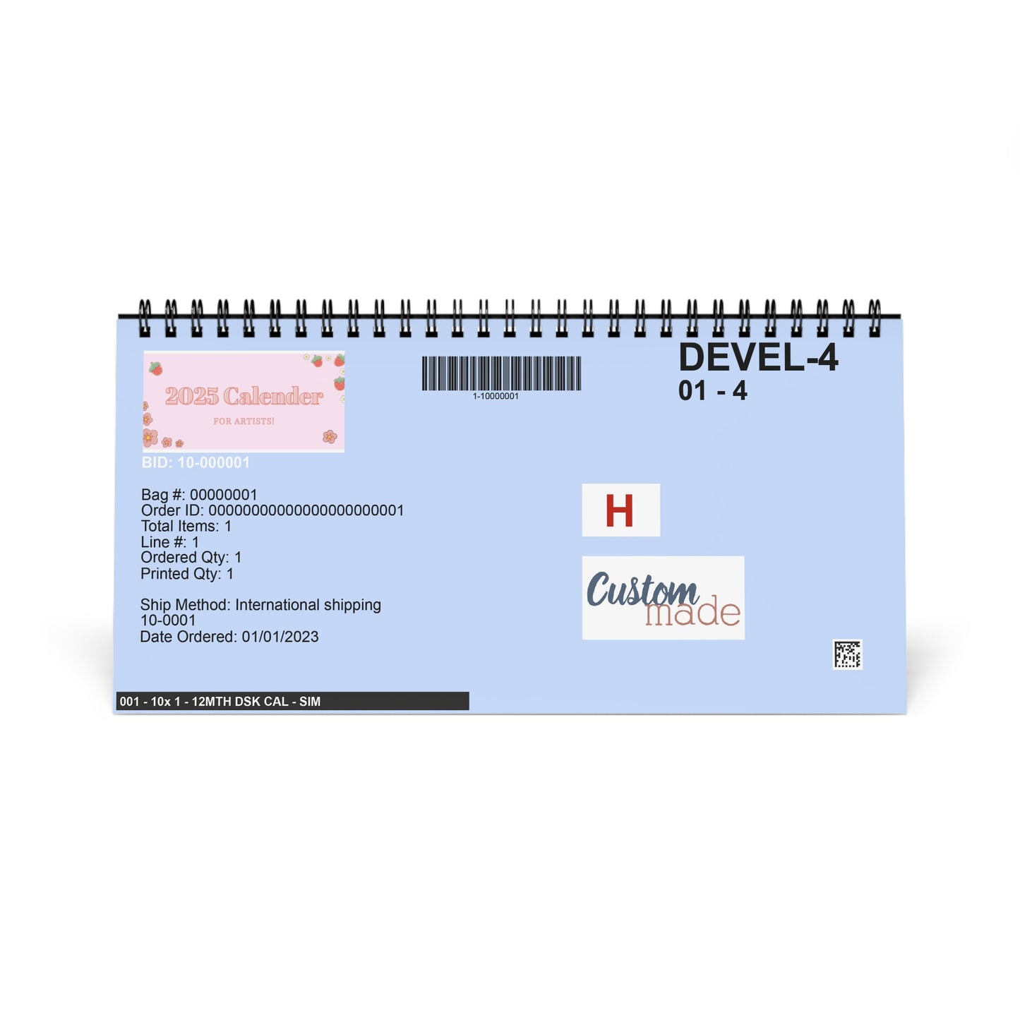 2025 Calendar for Aspiring Artists