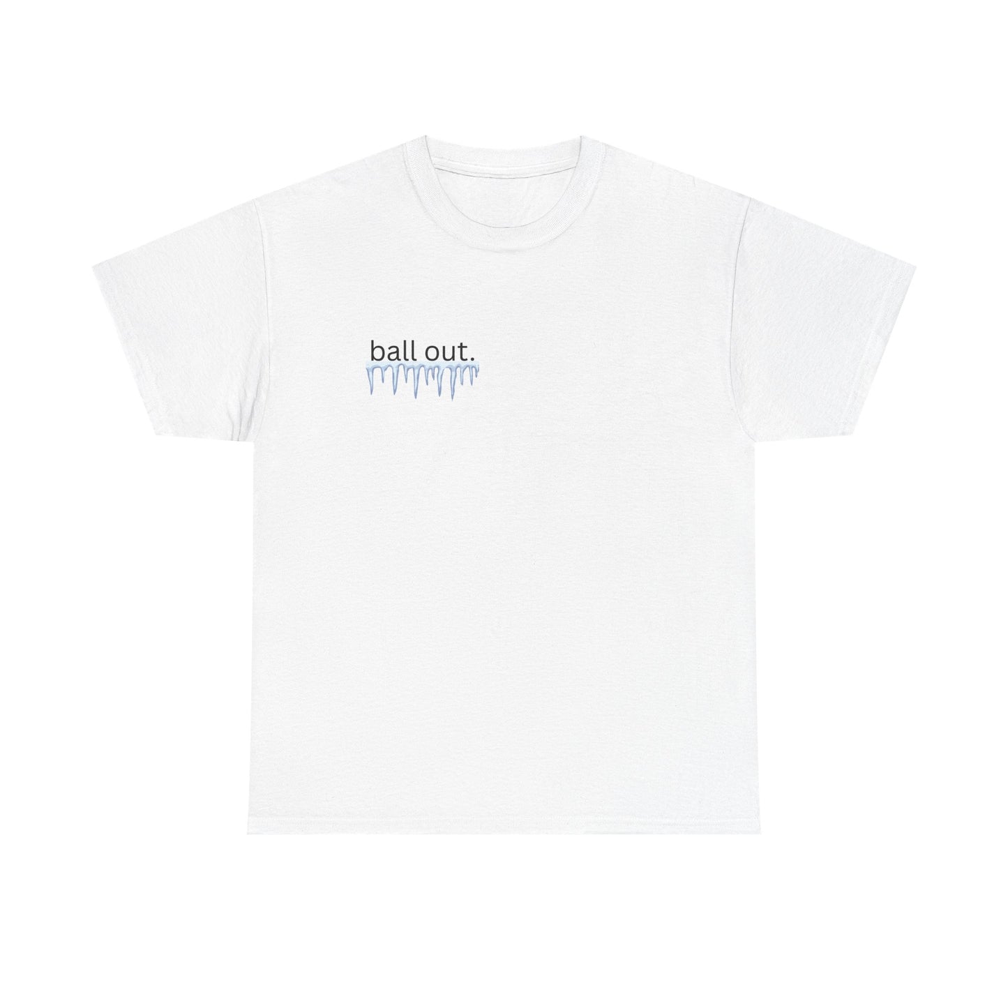 ball out "south beach" black tee/ball out "ice" white tee